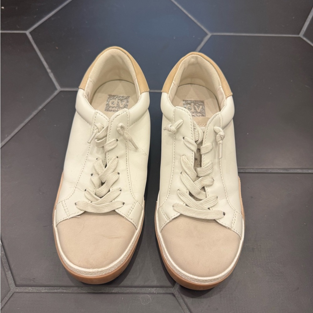 Dolce Vita Cream and Tan Sneakers